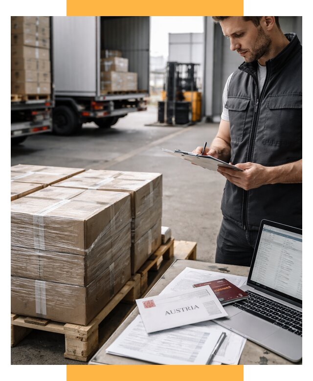 Доставка в Австрию от 66034 р. Логистика и экспорт СетСервис-Вчг