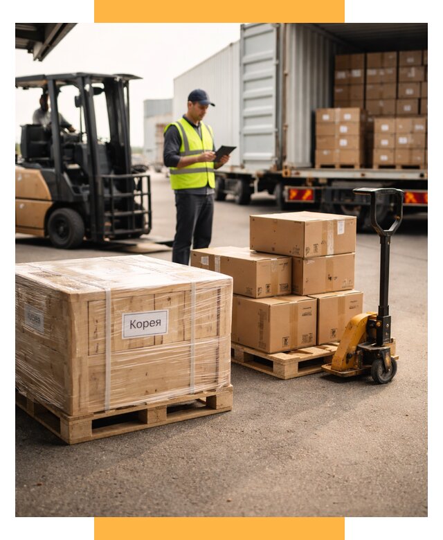 Доставка грузов в Корею из России от 35557 р. | СетСервис-Вчг