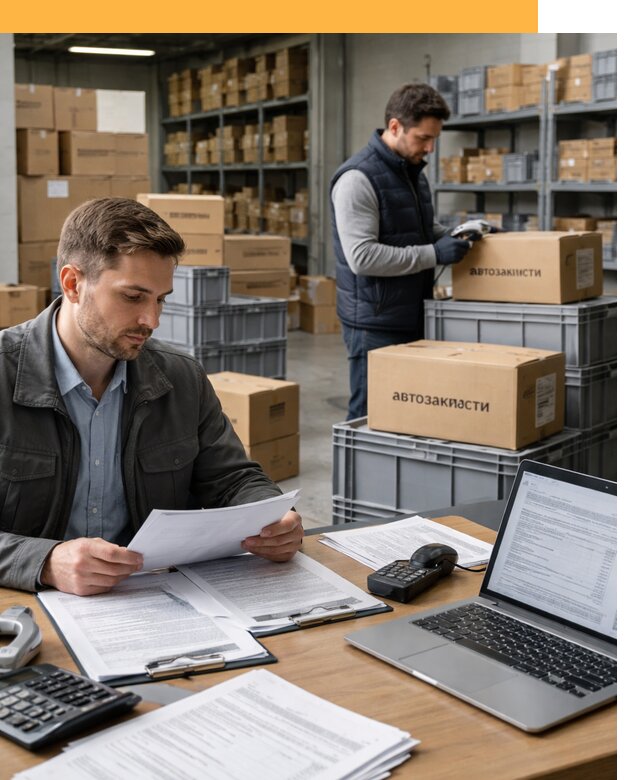 Таможенное оформление автозапчастей по выгодным тарифам от 8635