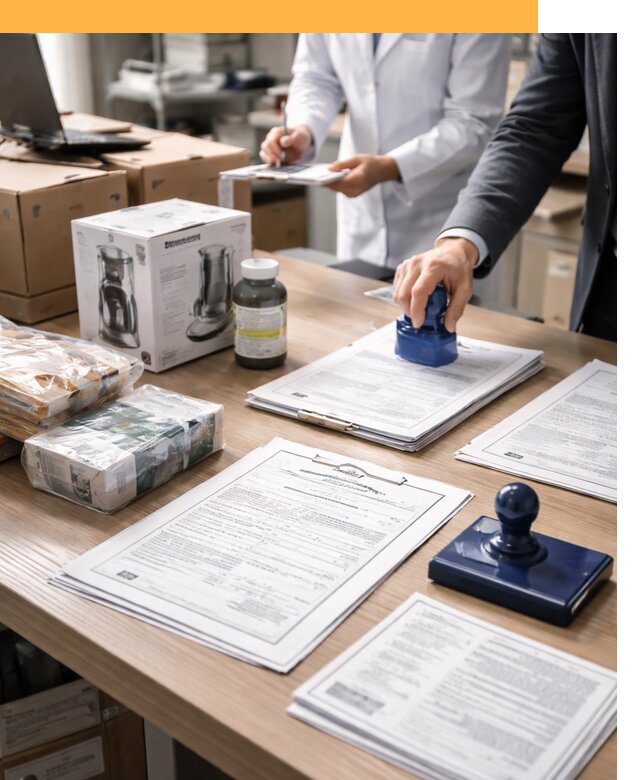 Сертификация импортных товаров от 12191 с таможенным сопровождением